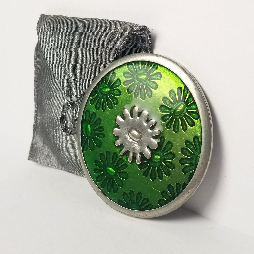 Euc Danforth Pewter Hand Pocket Mirror - image 3